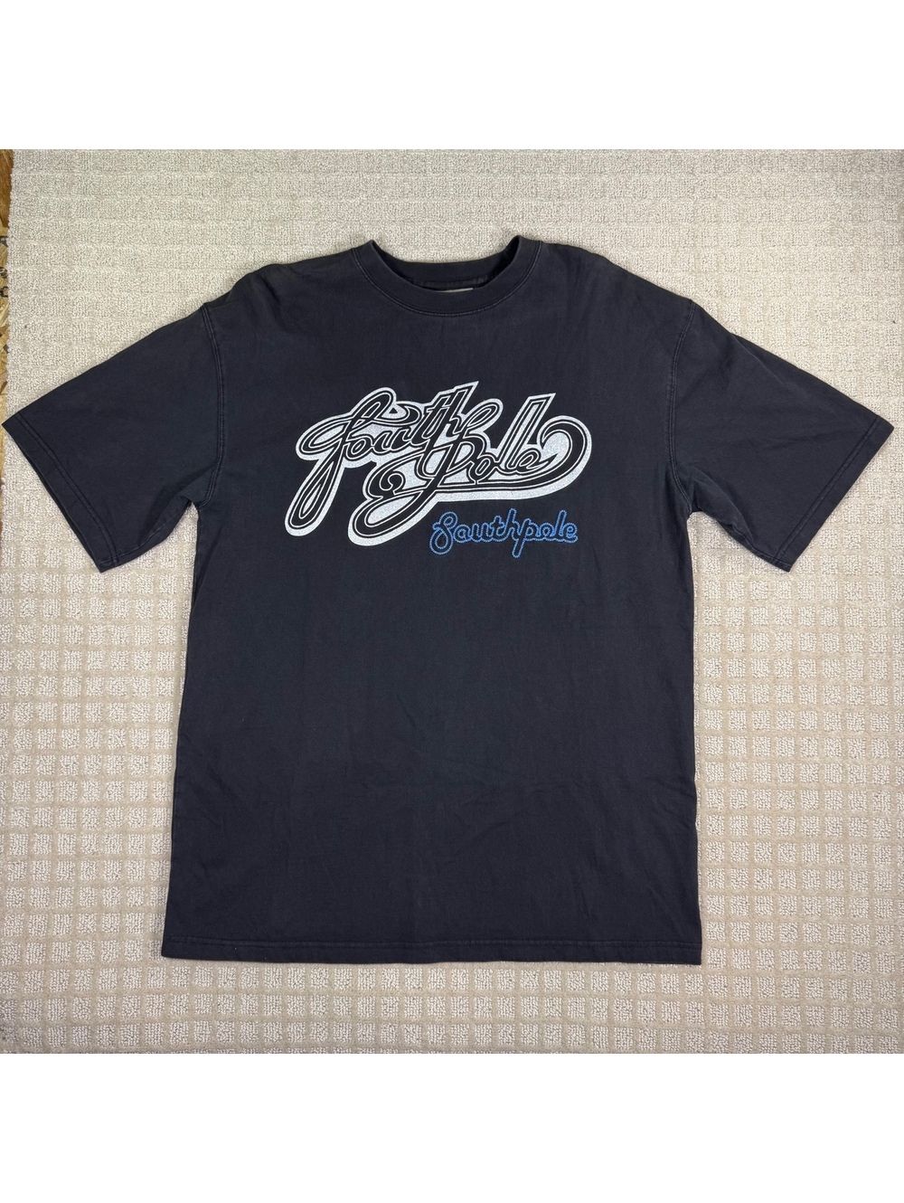 Southpole Y2K black graphic T-shirt XL